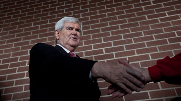 Candidato Republicano a presidência americana, Newt Gingrich, na Carolina do Sul - 21/01/2012