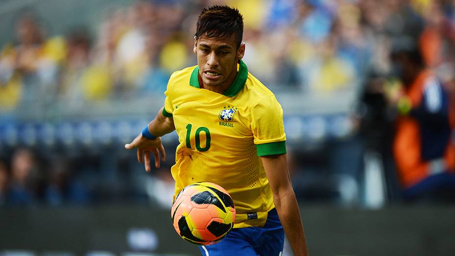 Neymar durante jogo do Brasil contra França, na Arena do Grêmio, em Porto Alegre