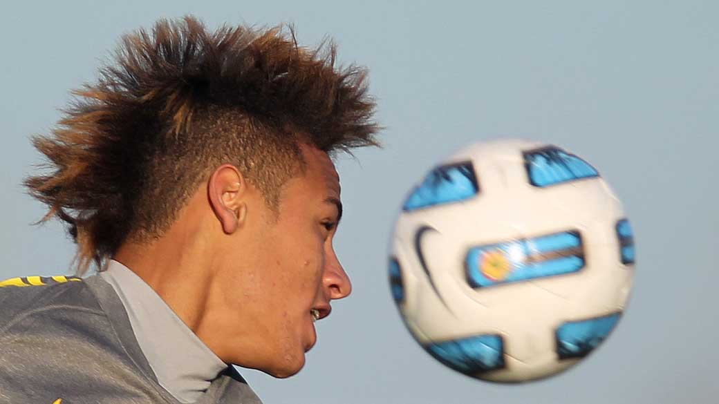Neymar durante treino da Seleção Brasileira em Los Cardales, Argentina