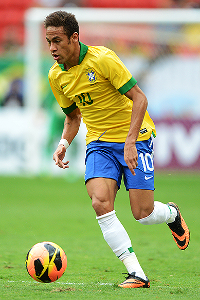 Neymar durante o amistoso entre Brasil e Austrália no estádio Mané Garrincha em Brasília