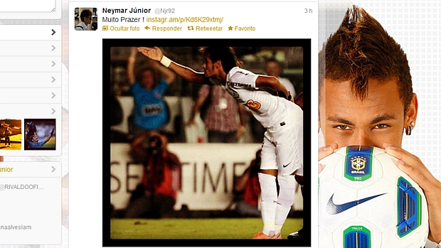 Neymar devolveu a provocação do técnico do Bolívar pelo Twitter: "Muito prazer!"