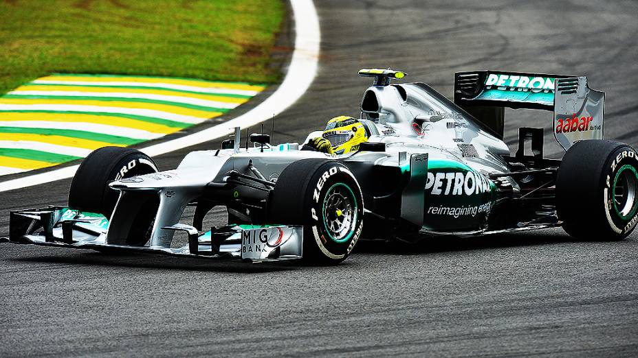 Nico Rosberg, durante treino classificatório para o GP do Brasil  