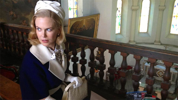 Nicole Kidman como Grace Kelly, nas filmagens do filme 'Grace of Monaco'