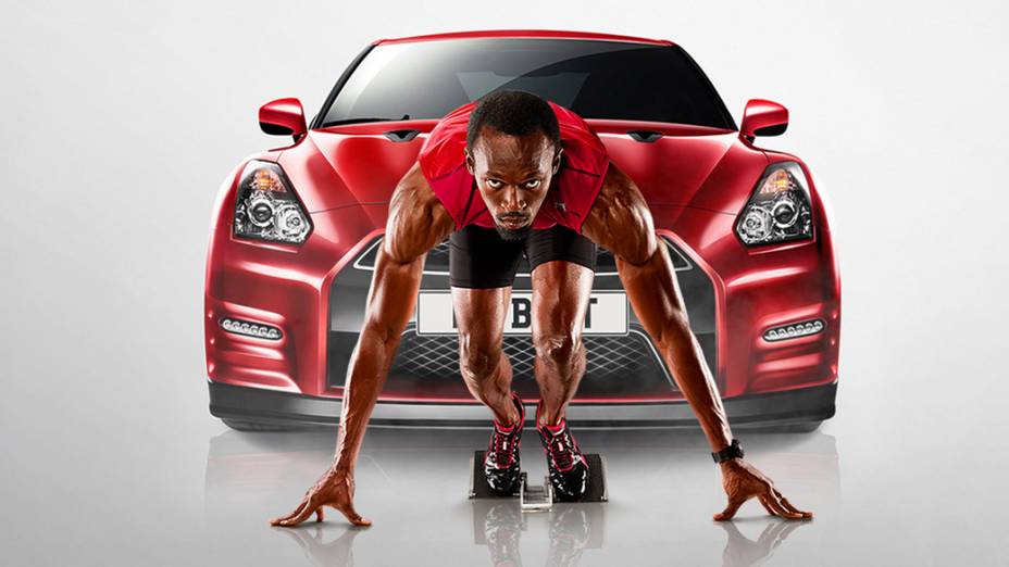 Usain Bolt participa de campanha para a Nissan