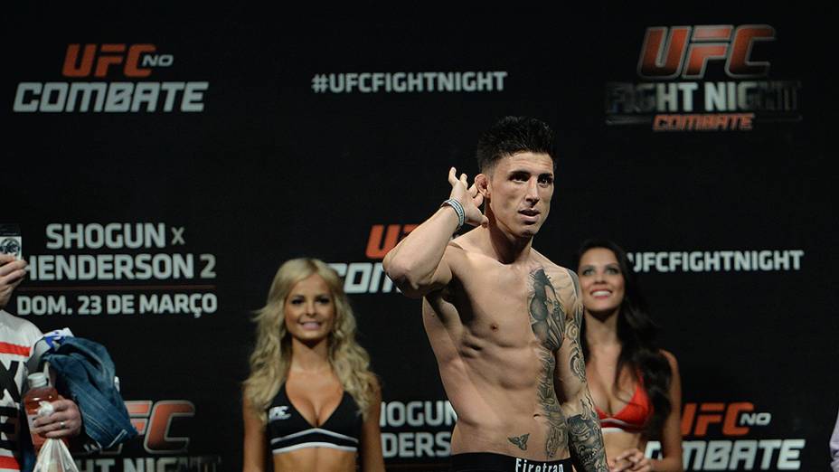 Norman Parke durante pesagem do UFC de Natal