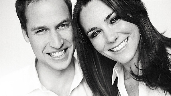 Foto oficial do noivado de William e Kate