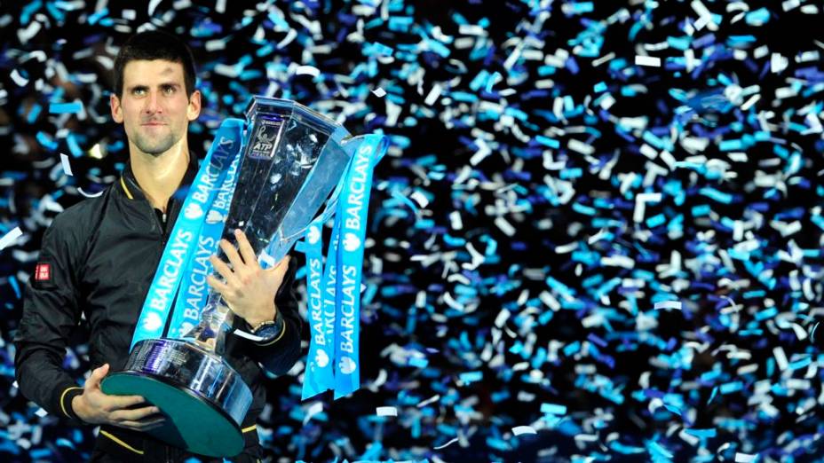 Novak Djokovic na decisão do ATP Finals 2012, em Londres