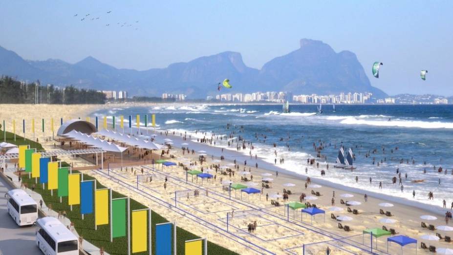 Ônibus levará residentes da Vila à Praia Olímpica, na Barra