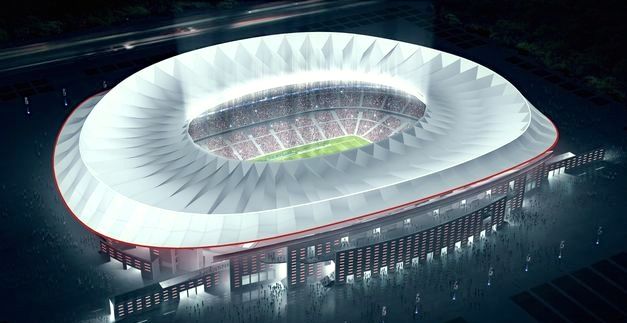 Projeto do novo estádio do Atlético de Madri