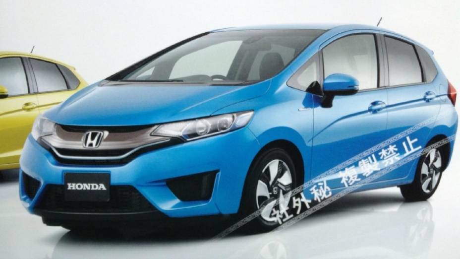 Fotos do que seria a nova geração do Honda Fit foram extraídas de um catálogo oficial da Honda japonesa