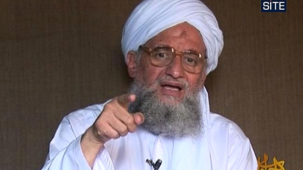 Imagem do número 2 da Al Qaeda, Ayman Al Zawahiri, divulgada pelo grupo de inteligência SITE