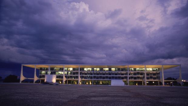 A fachada do Palácio do Planalto