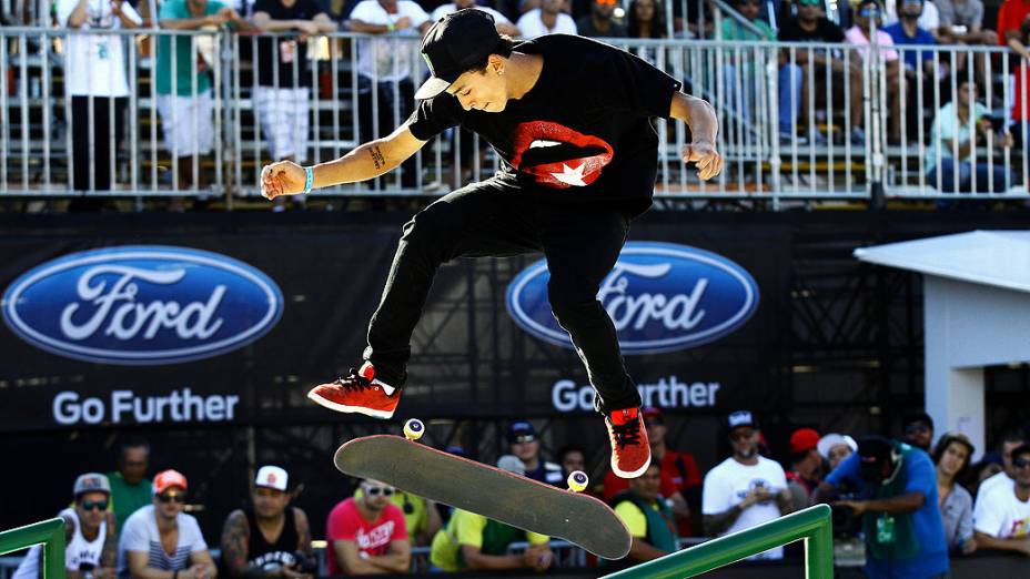 Nyjah Huston levou o ouro na modalidade do Skate Street no X Games Foz do Iguaçu
