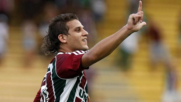 O atacante Rafael Moura encerrou jejum de gols nesta tarde