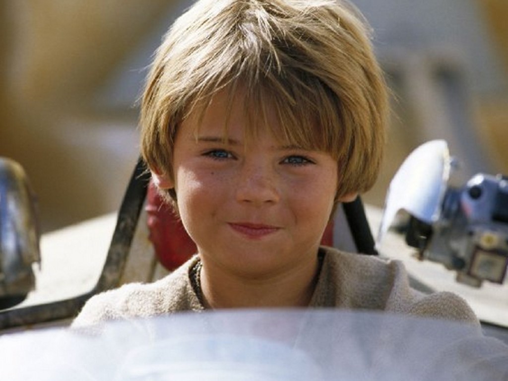 O ator Jake Lloyd como Anakin Skywalker em 'Star Wars: Episódio I - A Ameaça Fantasma' (1999)