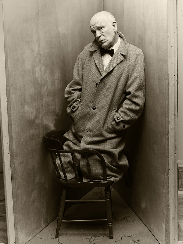 O ator John Malkovich como Truman Capote para a exposição Malkovich, Malkovich, Malkovich 