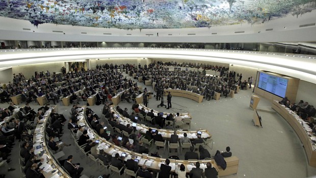 O Conselho de Direitos Humanos da ONU, na Suíça