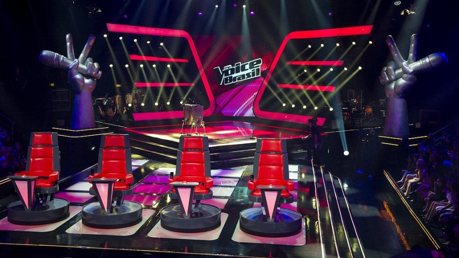 O estúdio do The Voice Brasil