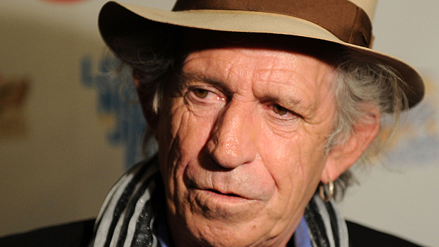 O guitarrista Keith Richards, dos Rolling Stones