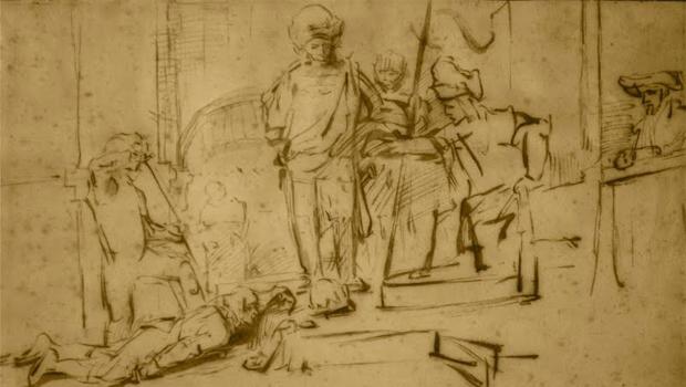 O Juízo, desenho de Rembrandt