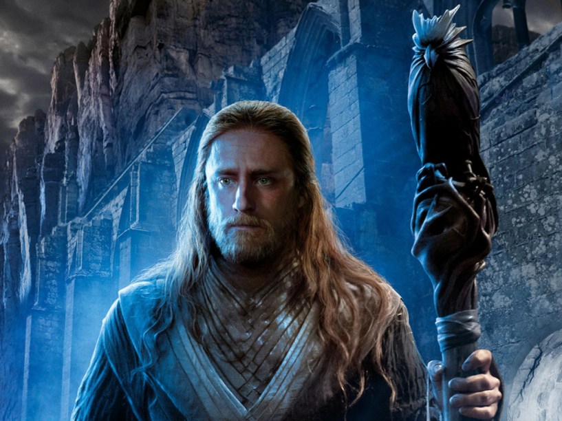 O mago Medivh (Ben Foster) no filme Warcraft