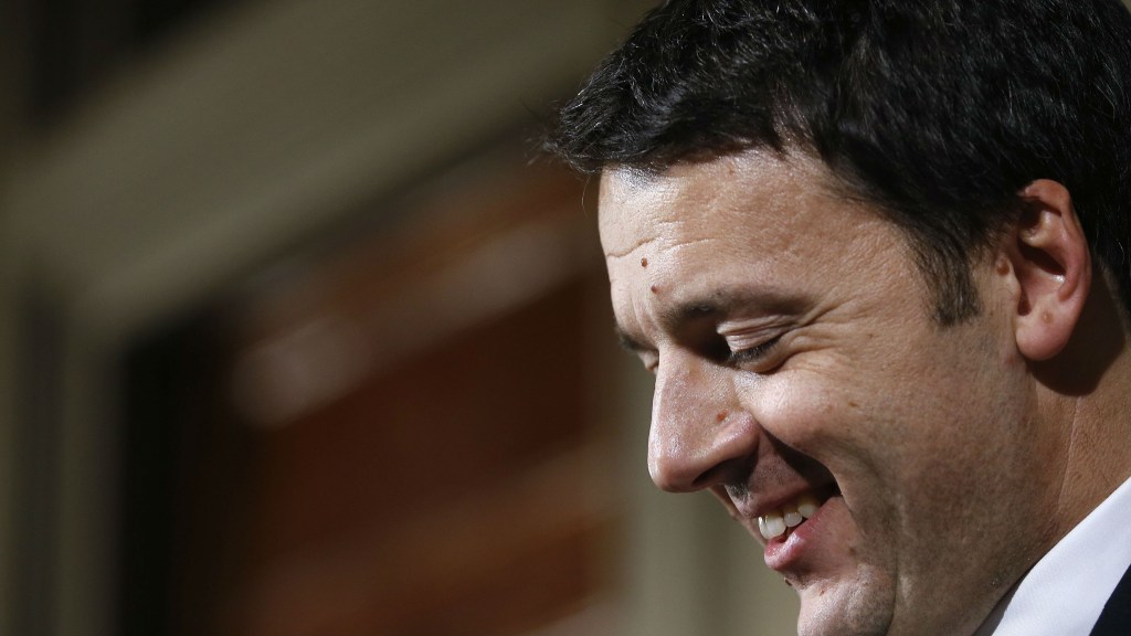 Novo primeiro-ministro da Itália, Matteo Renzi: condições estão piores do que o esperado