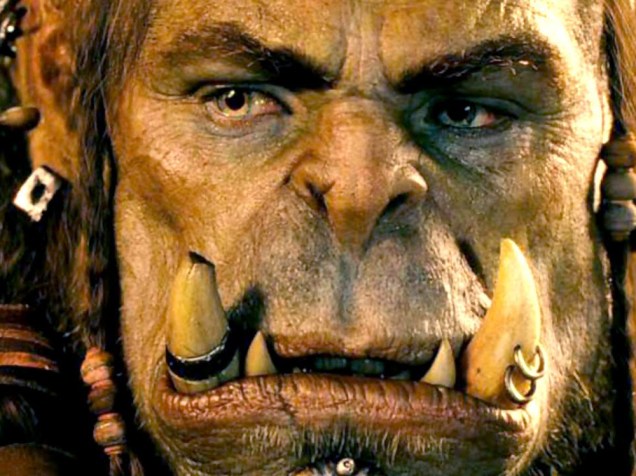 O orc Durotan (interpretado pelo ator Toby Kebbell) em Warcraft