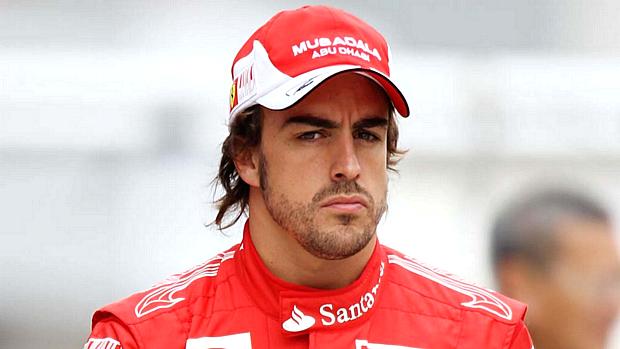 O piloto da Ferrari Fernando Alonso