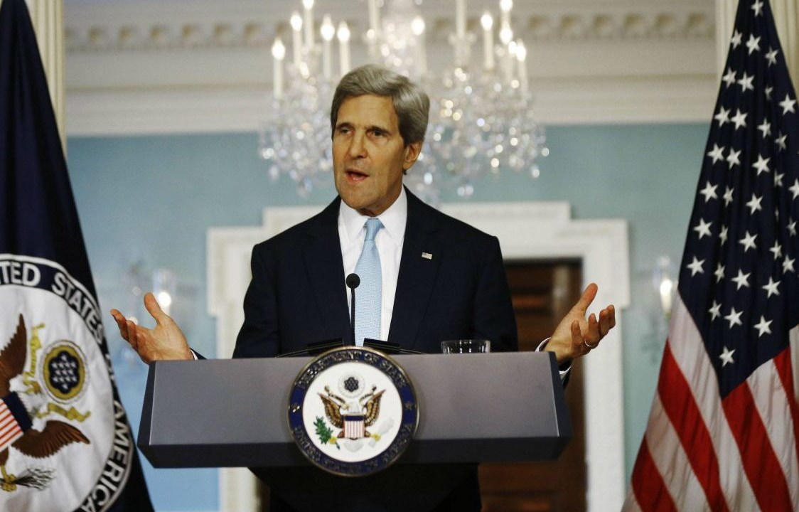 O secretário de estado americano John Kerry fala sobre a atuação dos EUA na guerra civil síria