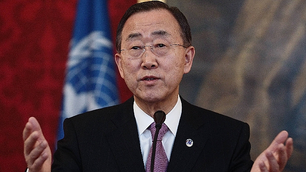 O secretário-geral das Nações Unidas, Ban Ki-Moon