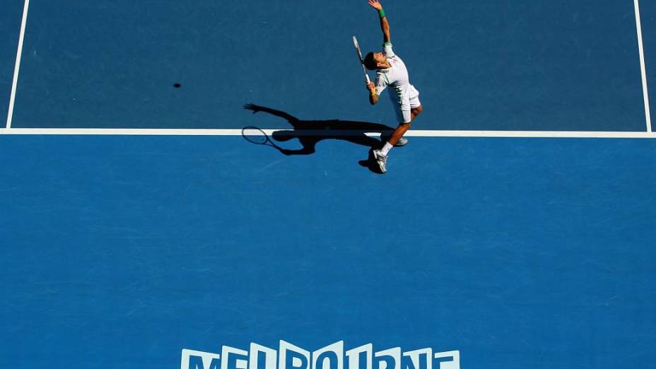 O sérvio Novak Djokovic: terceiro título seguido na Austrália