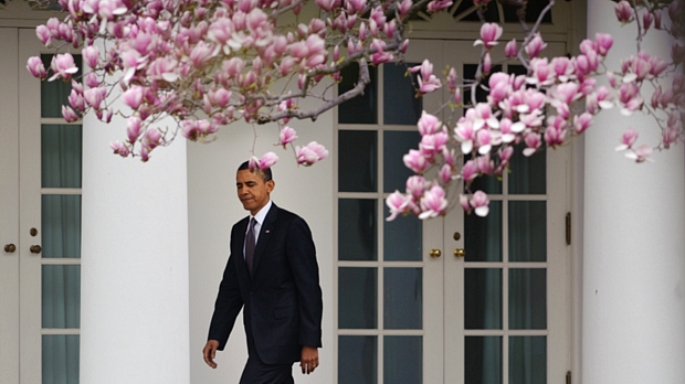 Obama deu com o nariz na porta da Casa Branca ao voltar de viagem