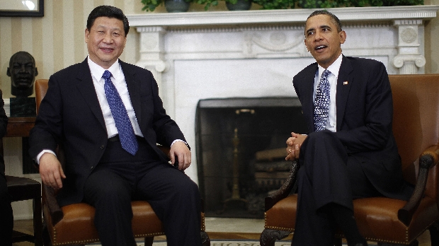 O presidente americano, Barack Obama, recebe na Casa Branca o provável novo presidente chinês, Xi Jinping