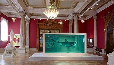 Obra do artista plástico Damien Hirst, em exposição no Museu Oceanográfico de Mônaco