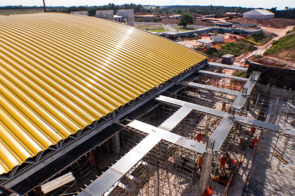 Andamento das obras no aeroporto de Manaus em dezembro de 2012: caso único de participação do poder público que não tem atraso