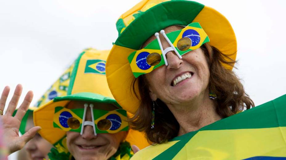 Público assiste partida de vôlei de praia masculino nas Olimpíadas de Londres, em 30/07/2012