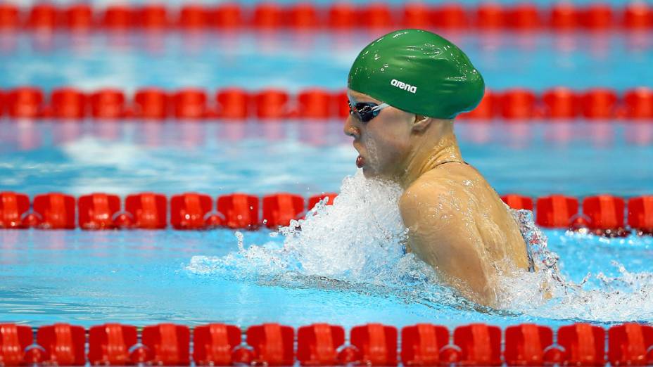 Ruta Meilutyte, marcou o melhor tempo nas semifinais dos 100m peito, em 29/07/2012