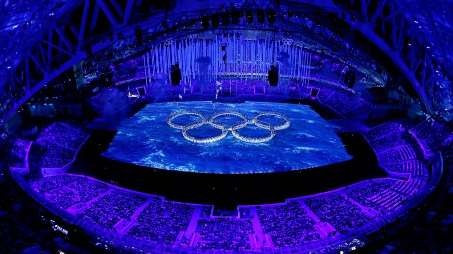 Cerimônia de encerramento dos Jogos de Sochi, na Rússia