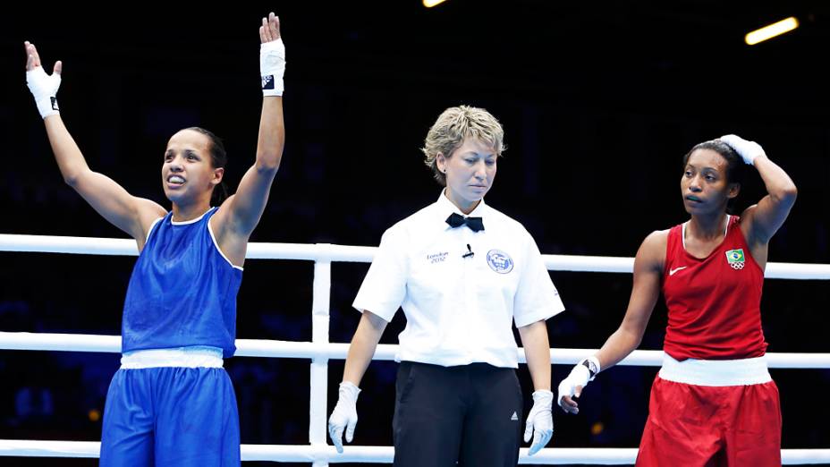 Pugilista brasileira, Erika Matos fez a estreia do boxe feminino do Brasil em Jogos Olímpicos mas acabou sendo superada nos pontos, pela venezuelana Karlha Magliocco em 05/08/2012