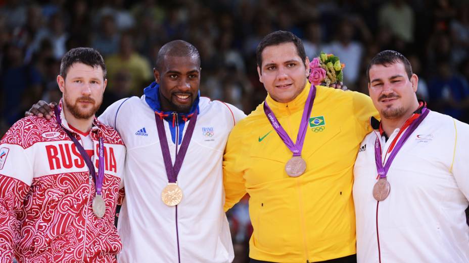 Judoca Rafael Silva conquista a medalha de bronze nos Jogos Olímpicos de Londres em 03/08/2012