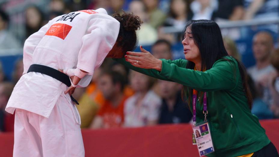 A judoca Rafaela Silva após ser eliminada da Olimpíada de Londres, em 30/07/2012