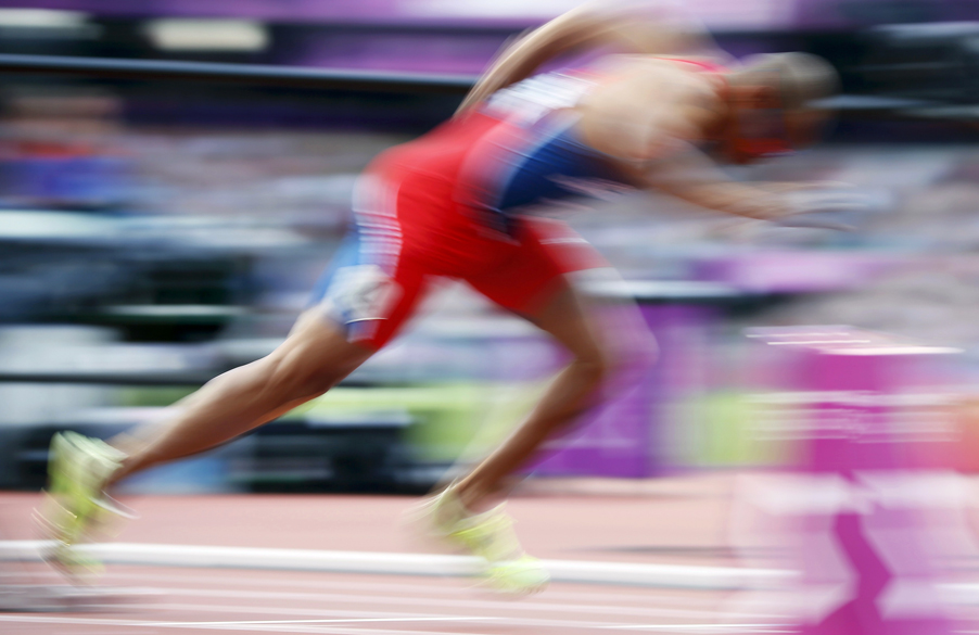 O dominicano Felix Sanchez, do atletismo