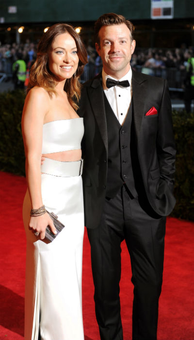 A atriz Olivia Wilde e o marido, Jason Sudeikis, no baile punk do Metropolitan Museum of Art