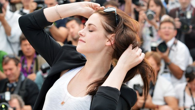 Kristen Stewart durante a apresentação do longa "On the road" em Cannes
