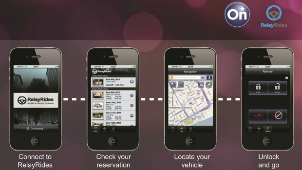 Com o app do RelayRides, usuários poderão encontrar e destravar carros com sistema OnStar
