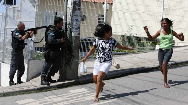 Na sexta-feira, dia 26 de novembro, operação policial no Complexo do Alemão, na zona norte do Rio de Janeiro