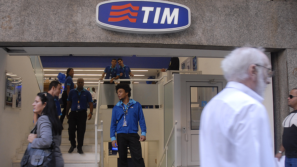 Operadora de telefonia celular TIM, loja no Rio De Janeiro