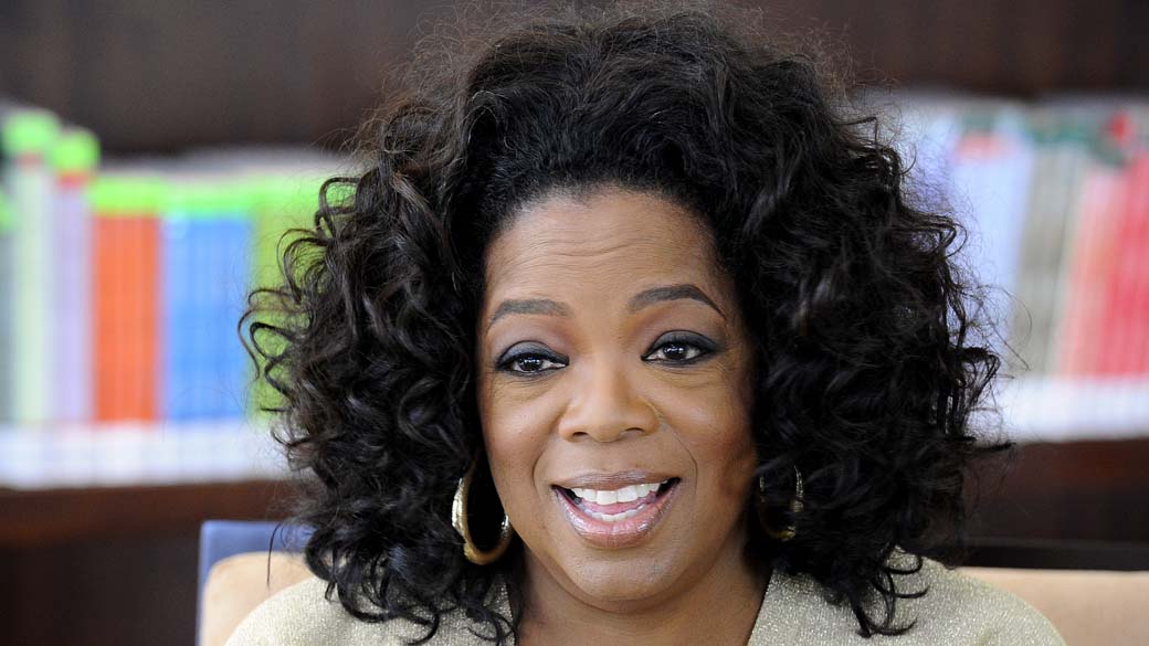 Oprah Winfrey, apresentadora de talk-shows, nos EUA