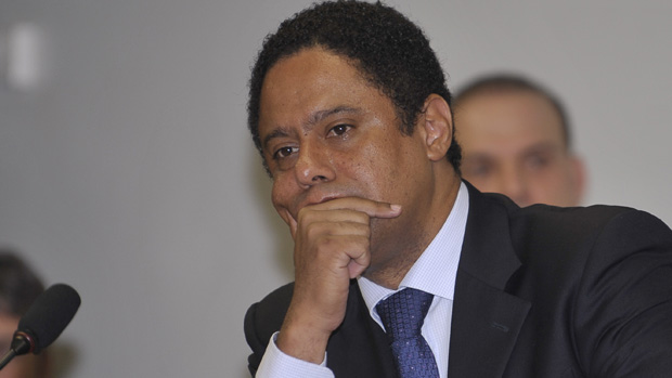 O ministro do Esporte, Orlando Silva, durante depoimento aos parlamentares: defesa não funcionou