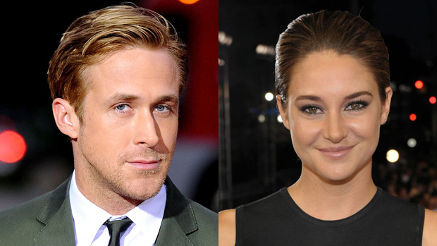 Os atores Ryan Gosling e Shailene Woodley